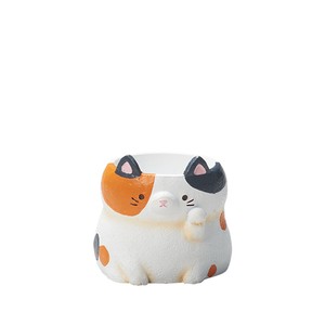 リトルレジンポット まねきいえねこ　フラワー　ポット　鉢　ピック　花　植木　母の日