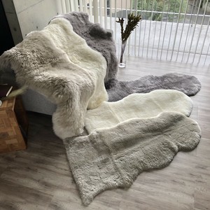 ムートンフリース　天然羊毛　保温　弾力性