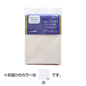 オリムパス NO.5500 ステッチクロス ジャバクロス細目 白 1006