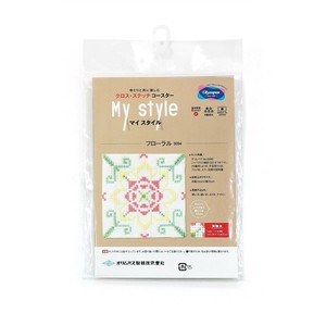 オリムパス クロス・ステッチコースター My style フローラル 9094