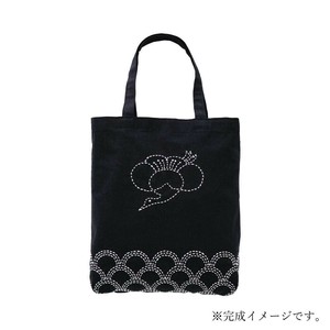 212　刺し子キット　バッグ　梅鶴