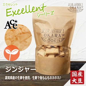 【倉敷おからクッキー】　ジンジャー（日本製/ダイエット/お豆腐屋さんの生おから）