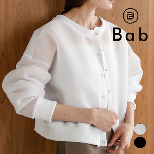 【SALE】 再入荷：前後2WAYシアーダンボールカーディガン◇シアー感のあるダンボール素材