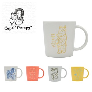 「Cup Of Therapy」 マグカップ 約330ml 【日本製】美濃焼/コーヒー/キャラクター