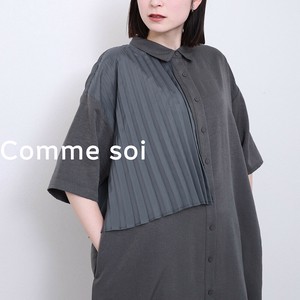 ■comme soi（コムソワ）■プリーツワンピース 2025新作