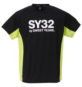 SY32 by SWEET YEARS ビッグサイズ メンズ アスレチックプラクティス半袖Tシャツ ブラック  3L 4L 5L 6L