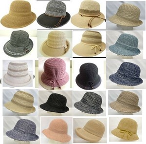 2025年【春夏商品】婦人サーモ帽子アソートセット1セット5〜15入