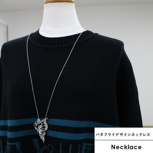 Gold Chain Design Necklace Butterfly