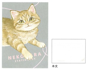 【2025春夏新作】【ねこ雑貨】【ねこハラ文具】B6ノート　グレー　BD050-22