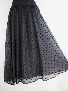 Skirt Flare Flocking Finish [S/S NEW]