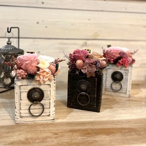 プリザーブドフラワーブリテンアンティークカラードロワーバラインテリアギフト花材