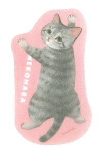【2025春夏新作】【ねこ雑貨】【ねこハラ文具】ブックマーカー　ピンク　G030-24