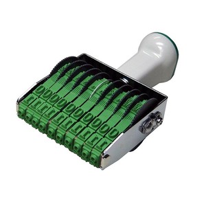 テクノタッチ回転印 欧文10連(明朝体) 2号 TK-210