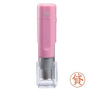 クイックネーム クイックC6 記帳印タイプ 貸 ボディカラー:ピンク QC6-P008