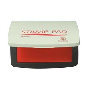 サンビースタンプ台(油性顔料系) 中型 赤 SA-21