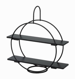 【新商品】プチティースタンド　ミニ（黒艶消し塗装）<YUKIWA>(ユキワ）