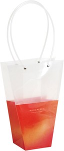 PPバッグダ鉢4号用　グラデーションレッド　 母の日 プレゼント