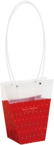 PPバッグダ鉢5号用　ロングハンドルレッド