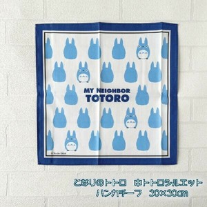スタジオジブリ　となりのトトロ 中トトロシルエット ハンカチ ハンカチーフ