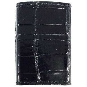 ZIPPO　革巻 クロコダイル　ブラック