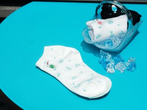 Ankle Socks Cream Soda Cool Touch