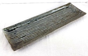 しのぎ　330長角皿　織部