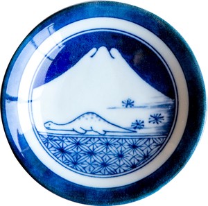 Mino ware Small Plate Dinosaur Back Order Item Pottery Made in Japan