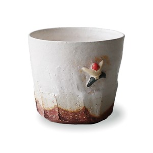 ≪メーカー取寄≫クライミング　焼酎カップ冬（簡易箱） [日本製 美濃焼 食器 陶器]