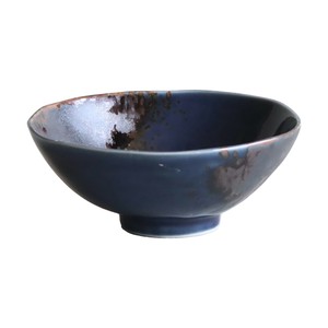 ≪メーカー取寄≫ルリ錆吹　平茶碗 [日本製 美濃焼 食器 陶器]
