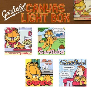 【LED内蔵☆WALL ART】GARFIELD CANVAS LIGHT BOX キャンバスライト 壁掛け ガーフィールド