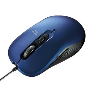 サンワサプライ 有線 ブルーLEDマウス ブルー MA-BL114BL
