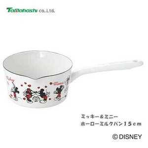 Yutaka-horo Enamel Pot Mickey Minnie 15cm