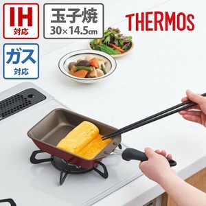 サーモス デュラブルシリーズ 玉子焼きフライパン KFH-013E R レッド キッ