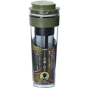 タケヤ化学工業 スリムジャグ茶漉し付き1．1L ｶｰｷ 深緑
