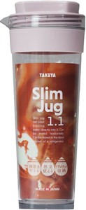 タケヤ化学工業 スリムジャグ 1．1L ピンク 4904776141386 冷水筒