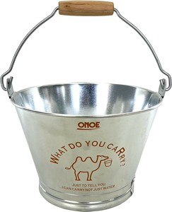 尾上製作所 ONOE 萬年 日本製 イラスト入りバケツ 特1号 OR オレンジ 3L