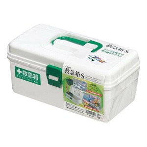不動技研 救急箱S ホワイト 衛生用品 薬箱 薬入れ 薬ケース 収納ケース 持ち手付
