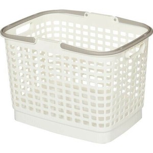 ヒマラヤ化学 腰らくバスケット WGY ホワイト/グレー 洗濯用品 ランドリーグッズ