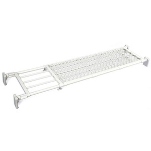 平安伸銅工業 超強力 突っ張り 棚 ワイド メッシュ ホワイト 耐荷重50〜18kg