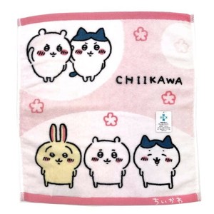 丸眞 ちいかわ ウォッシュタオル ピンク ハンドタオル キャラクター かわいい