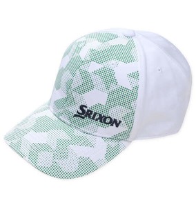 SRIXON ビッグサイズ メンズ グラスイメージドットプリントキャップ グリーン×ホワイト  4L