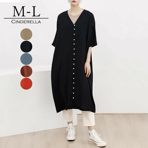 【M-L】ナチュラルな抜け感のあるシャツワンピ。