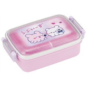 【公式】 抗菌 食洗機対応 ふわっとフタタイトランチボックス角型 【らぶいーず】 スケーター