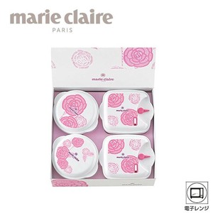 「マリ・クレール」」ローズブルーミング」電子レンジ容器4pcセット MC-668