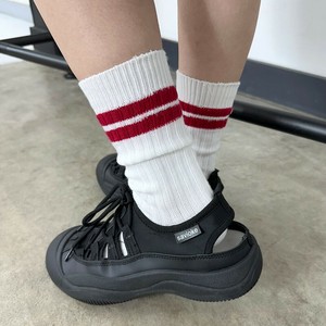 即納【2025新作】リブラインソックス　ハイソックス　靴下　スニーカー　春夏秋冬　デイリー