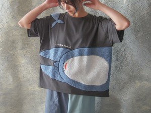 T-shirt Ladies fashion T-Shirt Shark Short Sleeve Men's