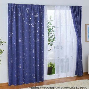 SNOOPY スヌーピー カーテン2枚セット 箔プリント 100×200cm KO-5
