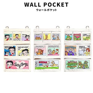 WALL POCKET ウォールポケット Betty Boop GARFIELD Mutant Turtles 吊り下げ 車内 収納 ポケット アメコミ