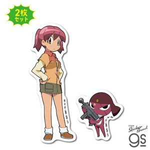 ケロロ軍曹 ステッカー2枚セット ギロロ伍長＆日向夏美 アニメ 漫画 カエル スマホ キャラ グッズ KRR020