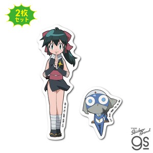 ケロロ軍曹 ステッカー2枚セット ドロロ兵長＆東谷小雪 アニメ 漫画 カエル スマホ キャラ グッズ KRR023